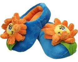 Pantoffelklomp Happy Flower blauw