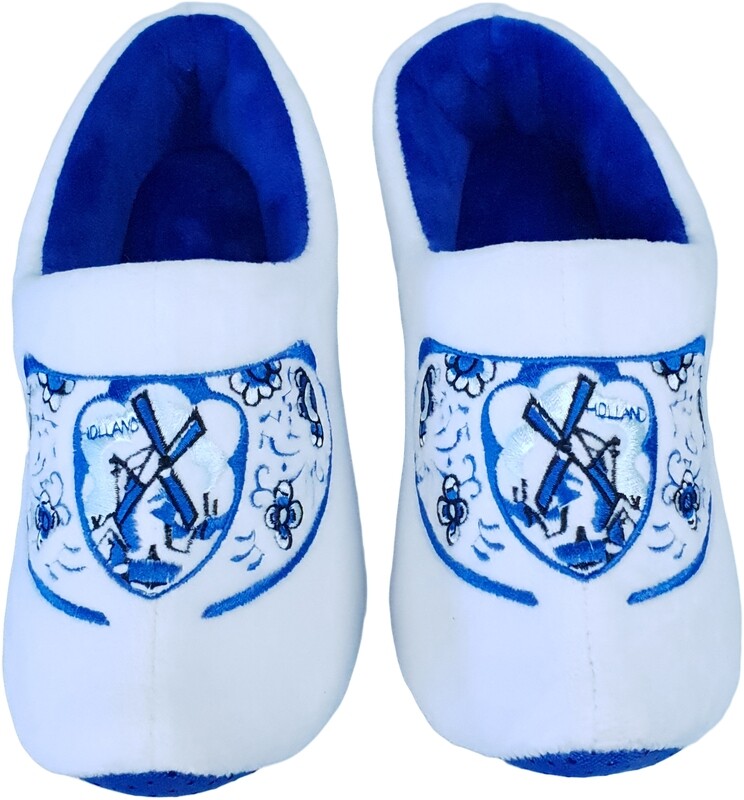 Pantoffelklomp molen blauw, blauwe zool