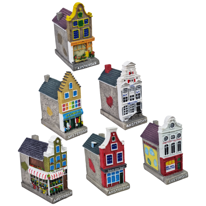 Amsterdam gevelhuisjes 3D 9 cm