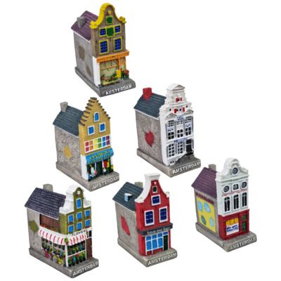 Amsterdam gevelhuisjes 3D 9 cm