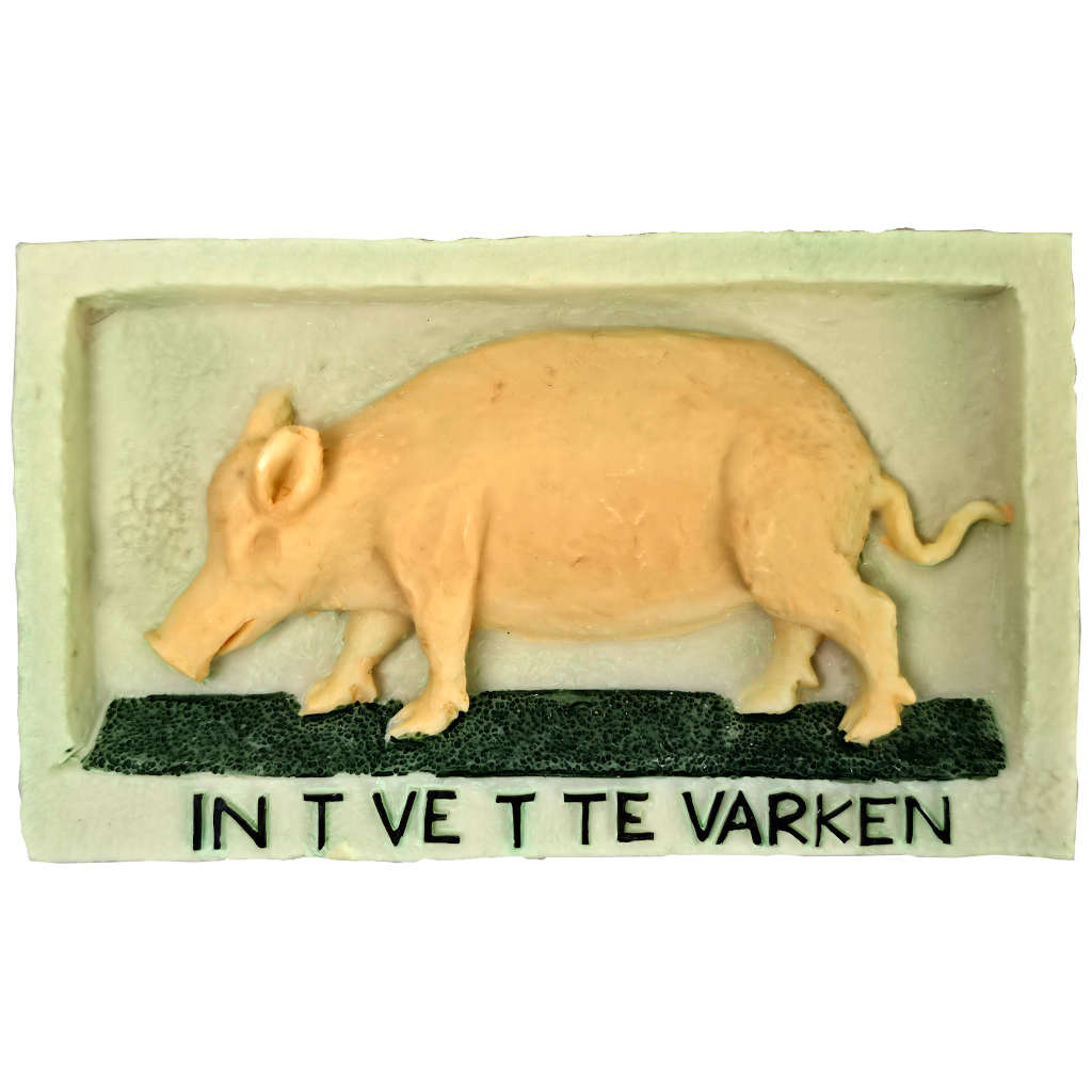 Gevelstenen, Vette Varken - presse-papier