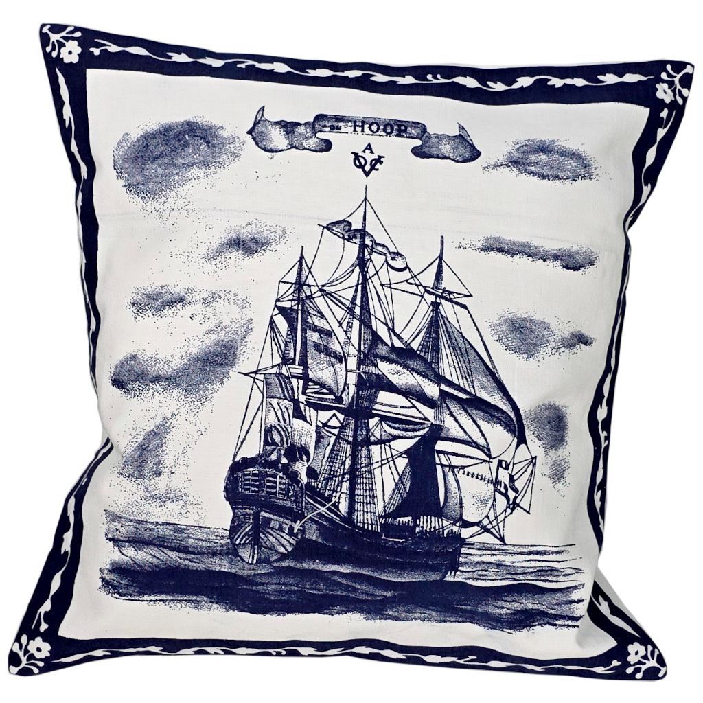 Kussenhoes, De Hoop indigo