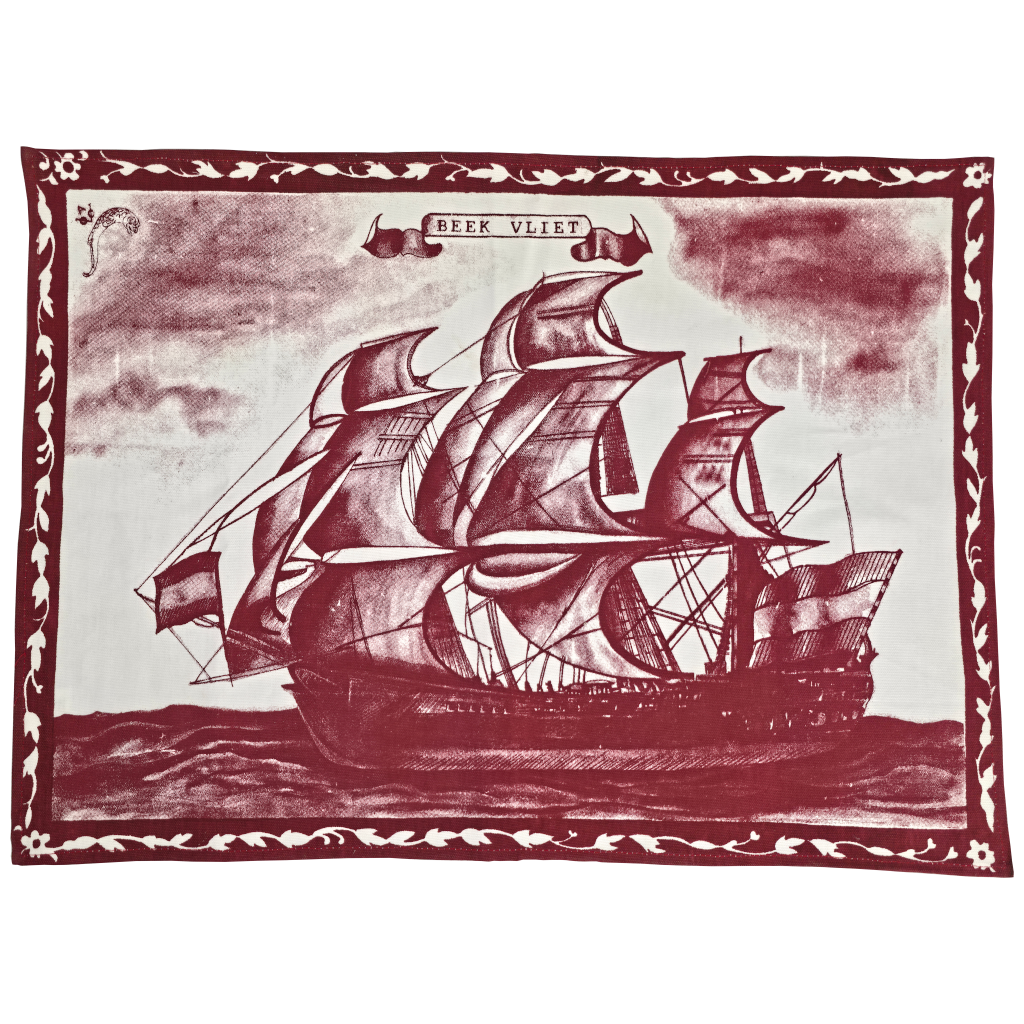 Placemat, Beekvliet bordeaux