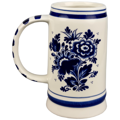 Delfts blauwe Bierpul Holland 16.5 cm