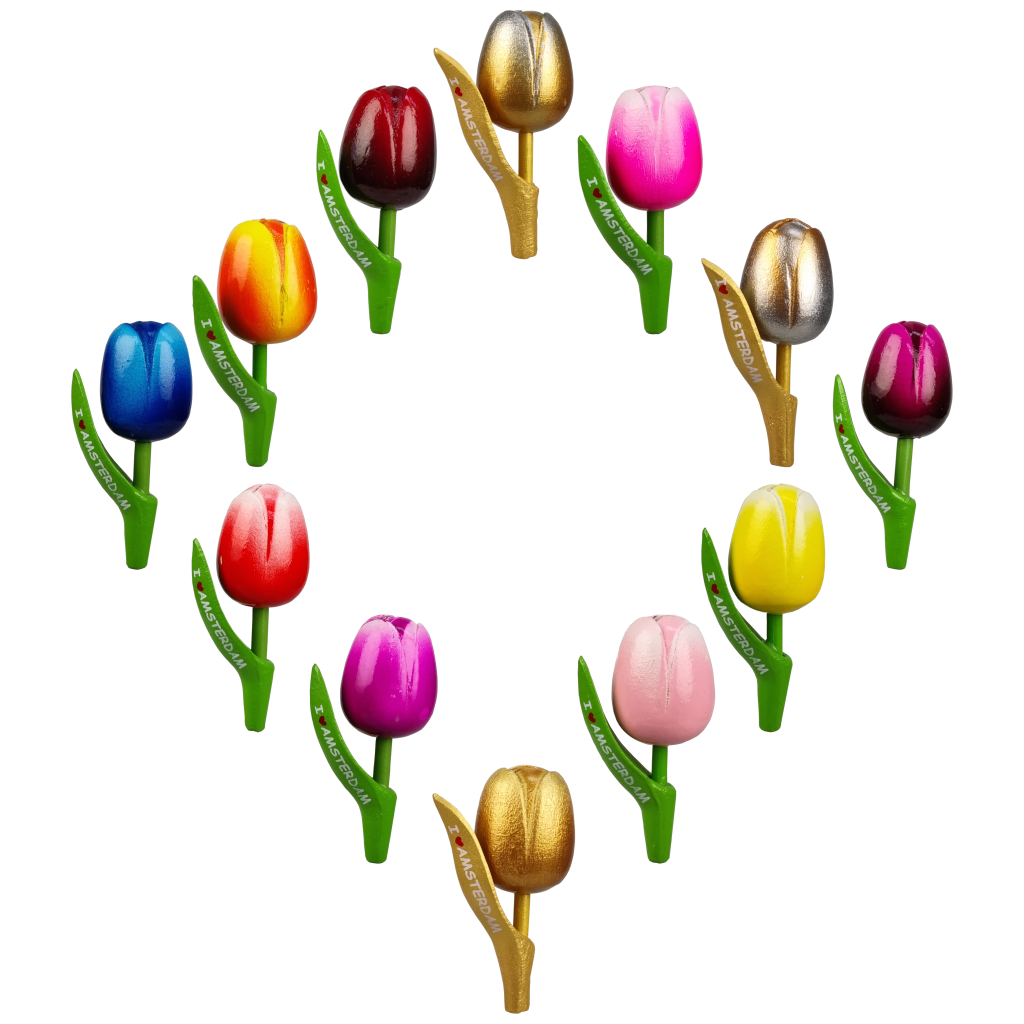 Tulpen I ♥ Amsterdam - magneet
