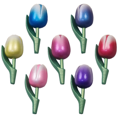 Tulpen Metallic Look - magneet