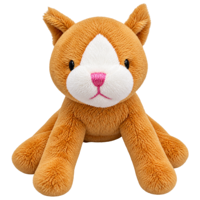 Mini-Animals - Beige Kat - 12 cm