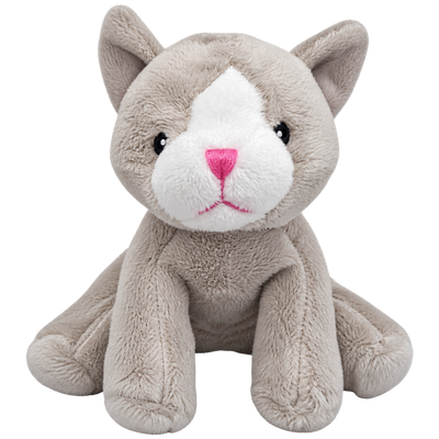 Mini-Animals - Grijze Kat - 12 cm