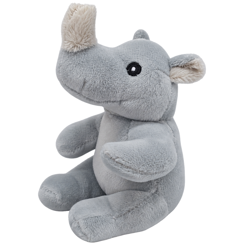 Mini-Animals - Zittende Neushoorn - 12 cm