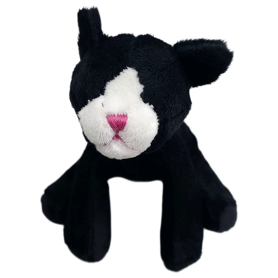 Mini-Animals - Zwarte Kat - 12 cm