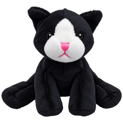 Mini-Animals - Zwarte Kat - 12 cm