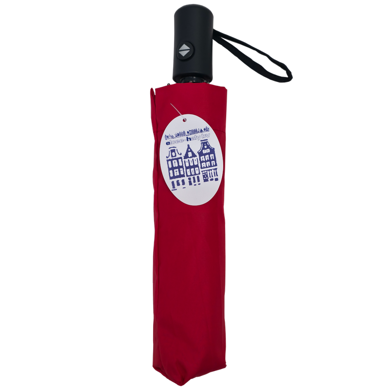 Vouwparaplu dames, rood