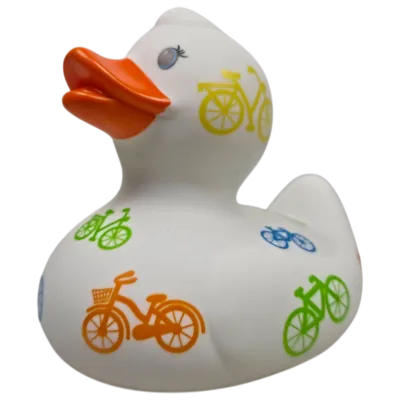 Badeend met Fiets print