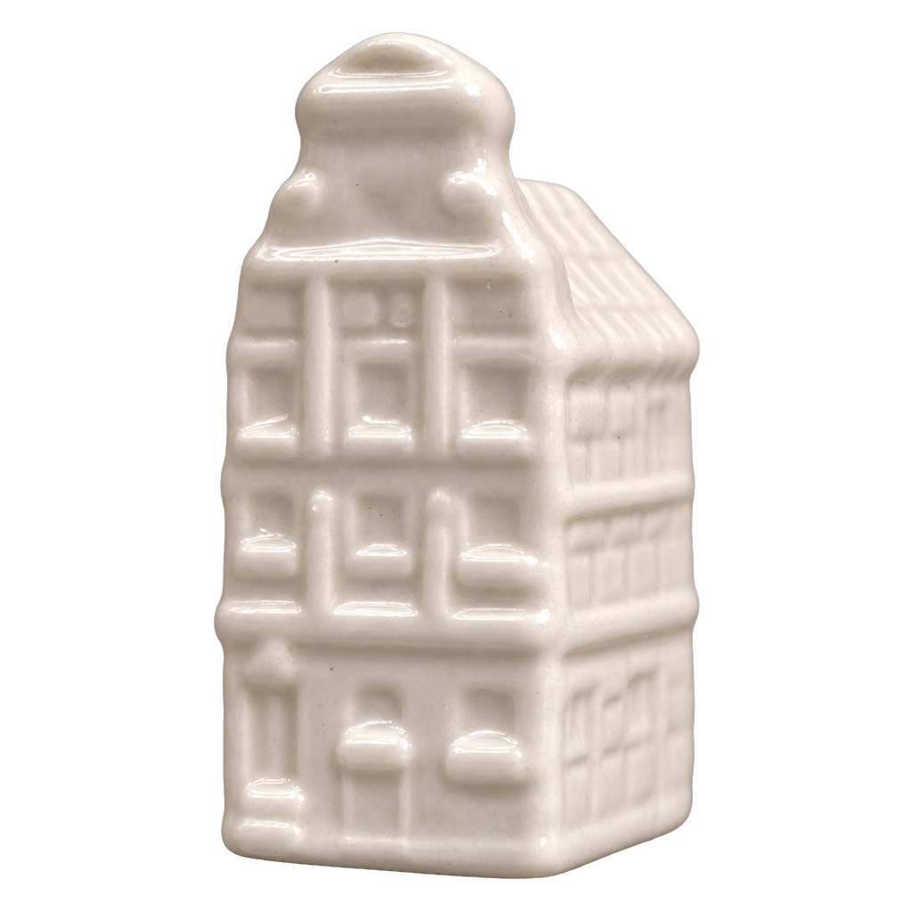 Grachtenhuisje wit 3.9 cm