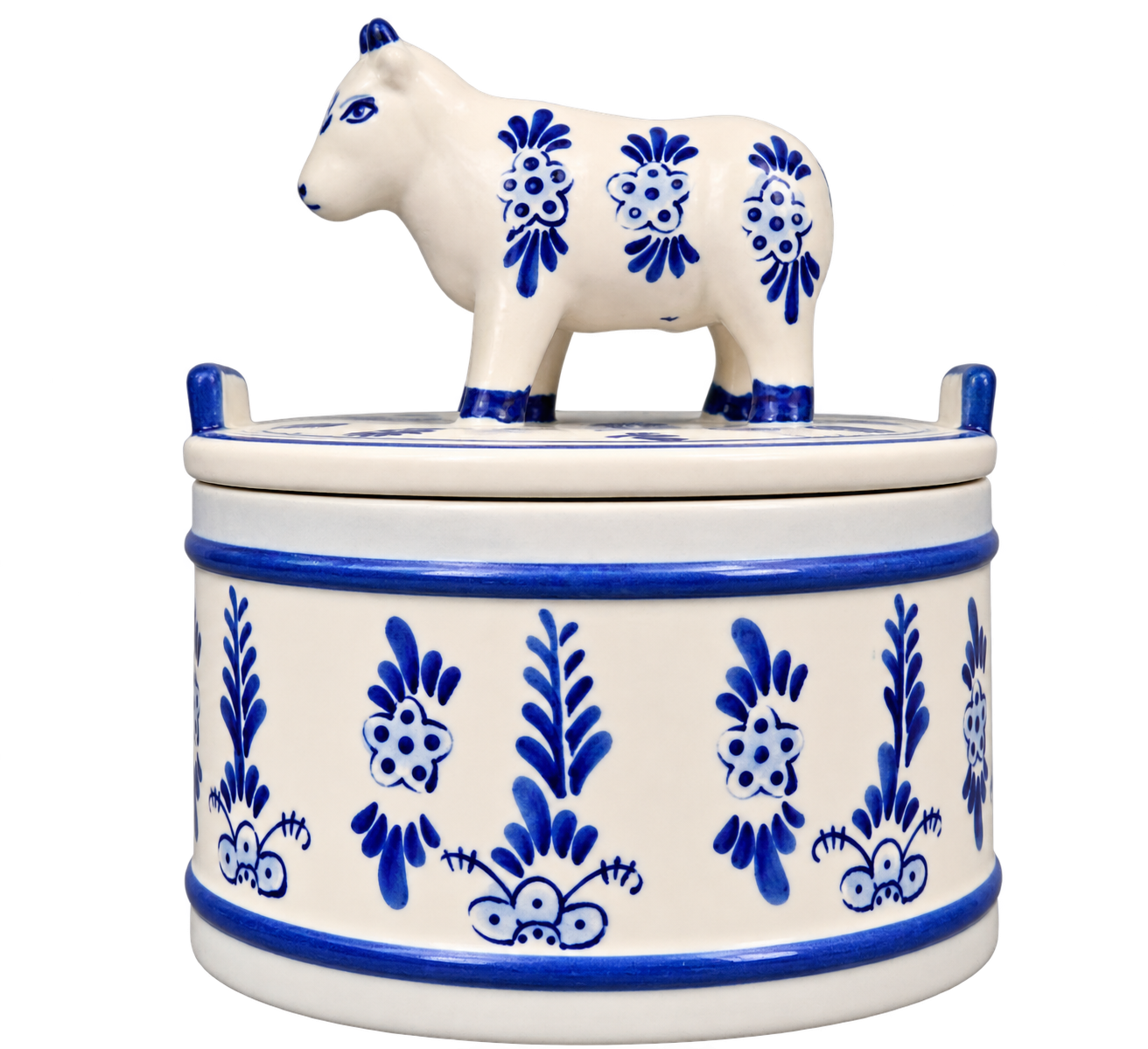 Delfts blauwe Boterdoos koe