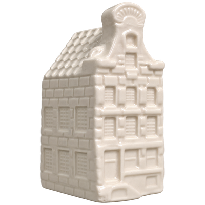 Grachtenhuisje wit 6 cm