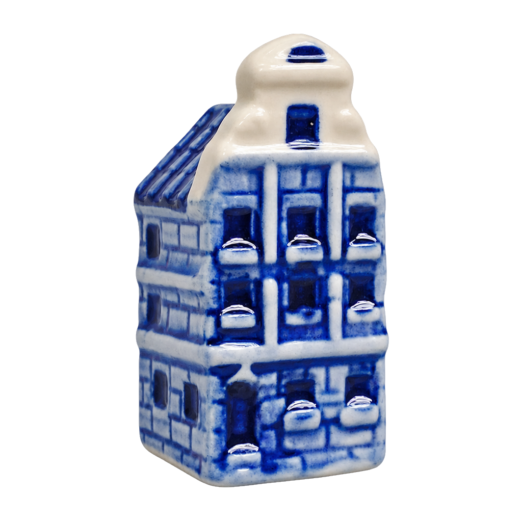 Grachtenhuisje blauw 3.9 cm