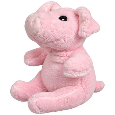 Mini Animals - Zittende varken - 12 cm
