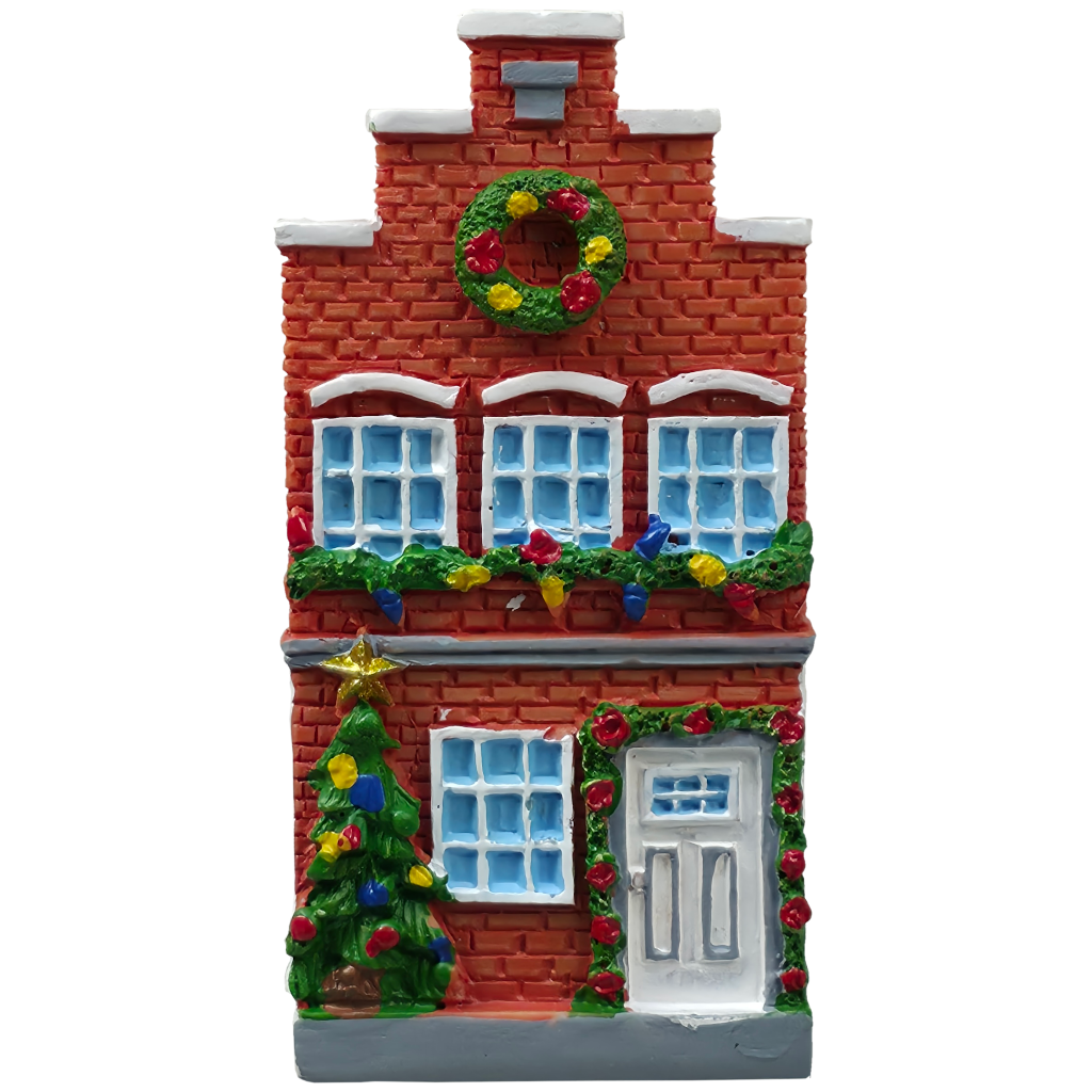 Hollands Kerst-huisje Koelkastmagneet