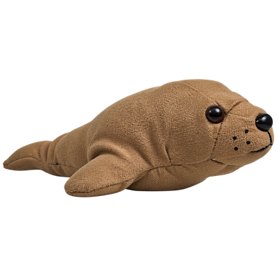 Zeehond bruin kunstleer 23 cm