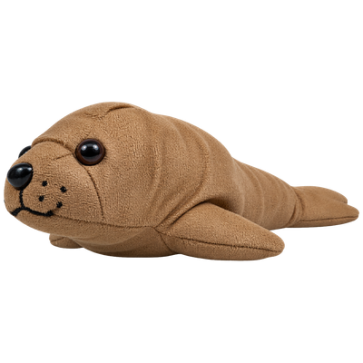 Zeehond bruin kunstleer 23 cm