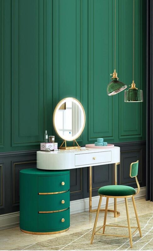 2020 Japanese Minimalist Glass Pendant Lamp Lighting Creative Personality Decoration Green Led Hanging Lights Chandelier Brass