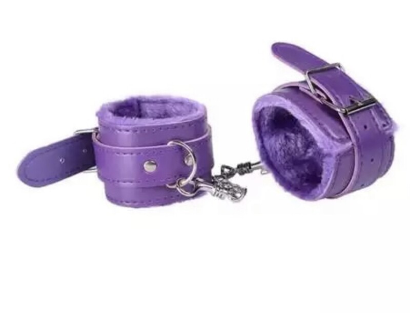 Leather Plush Handcuffs