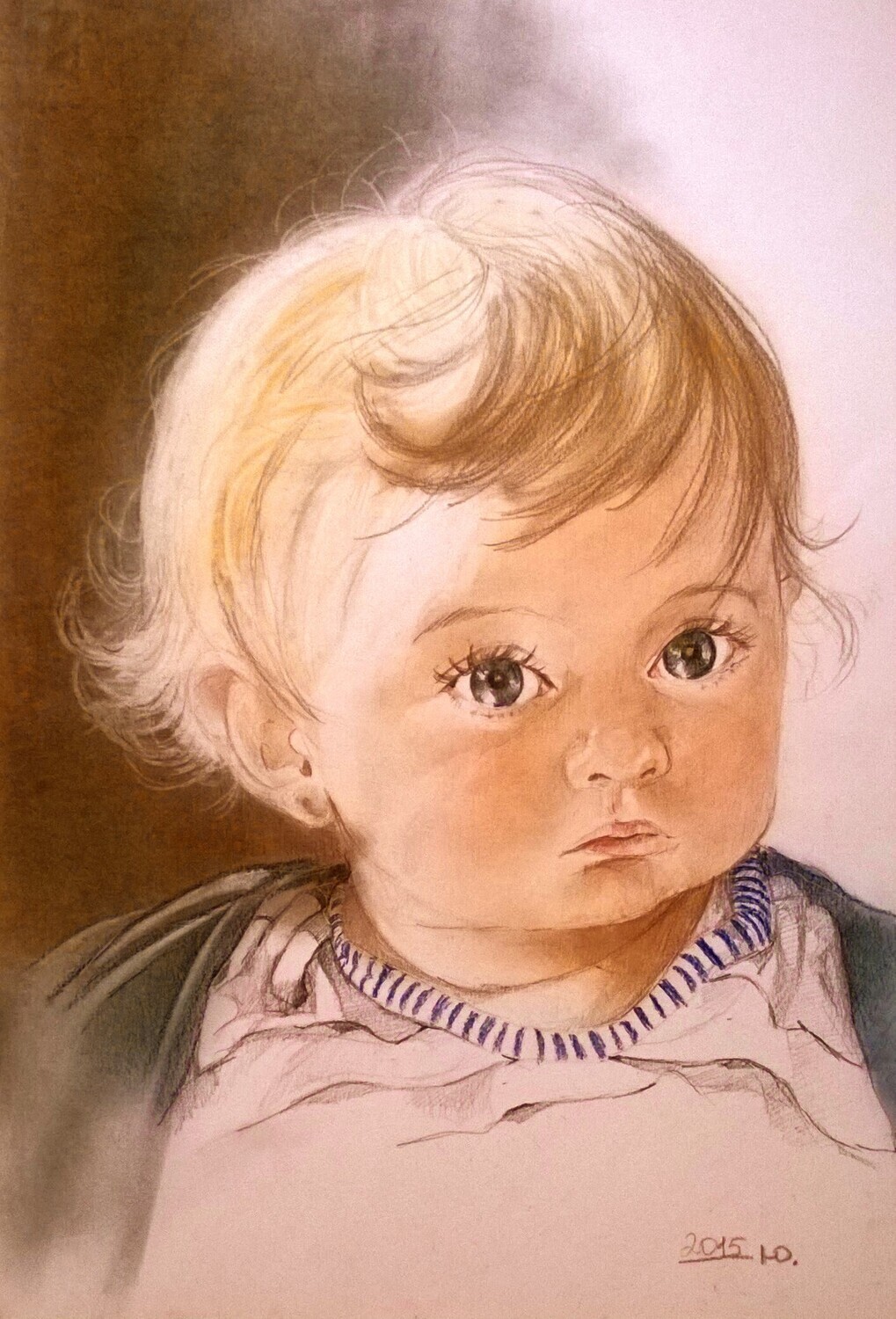 pencil portrait from photo * ritratto disegno da fotografia