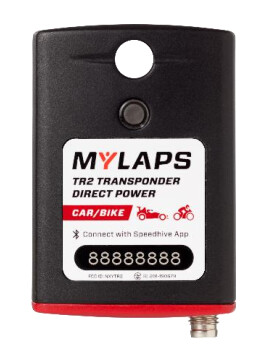 MYLAPS TR2 Transponder Direct Power Car/Bike (1-year subscription)