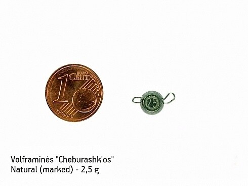 Volframinės „Cheburashk'os“ Natural (marked) - 2,5g