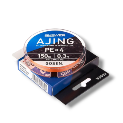 GOSEN Answer Ajing PE x4 [Orange] 150m #0.3 (8lb)