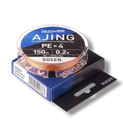 GOSEN Answer Ajing PE x4 [Orange] 150m #0.2 (5lb)