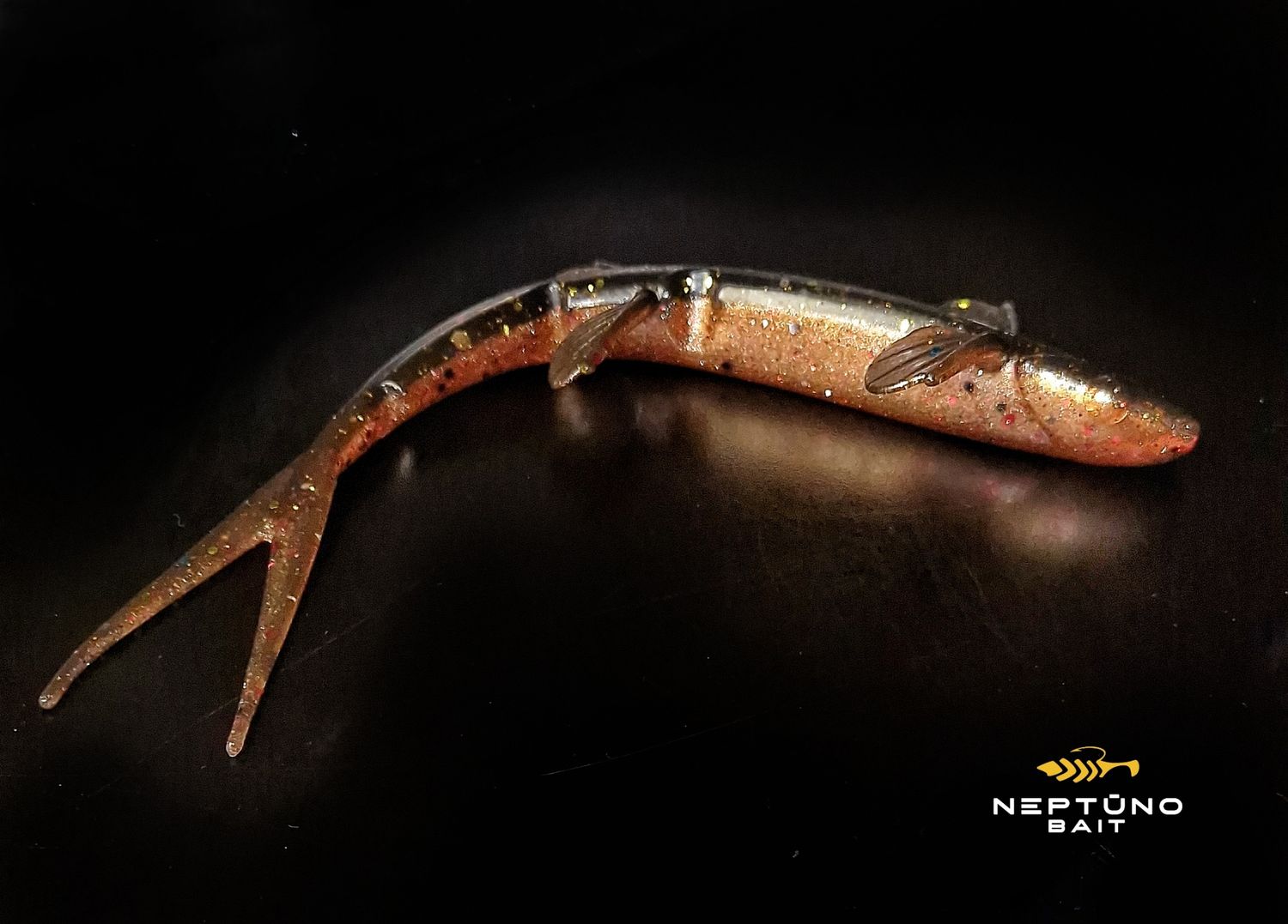 Zander V2 8.1'' 10'' 12''  (20cm-30cm), Spalva: #100 Black + Bronza UV, Dydis: 8.1'' (20cm) 26g