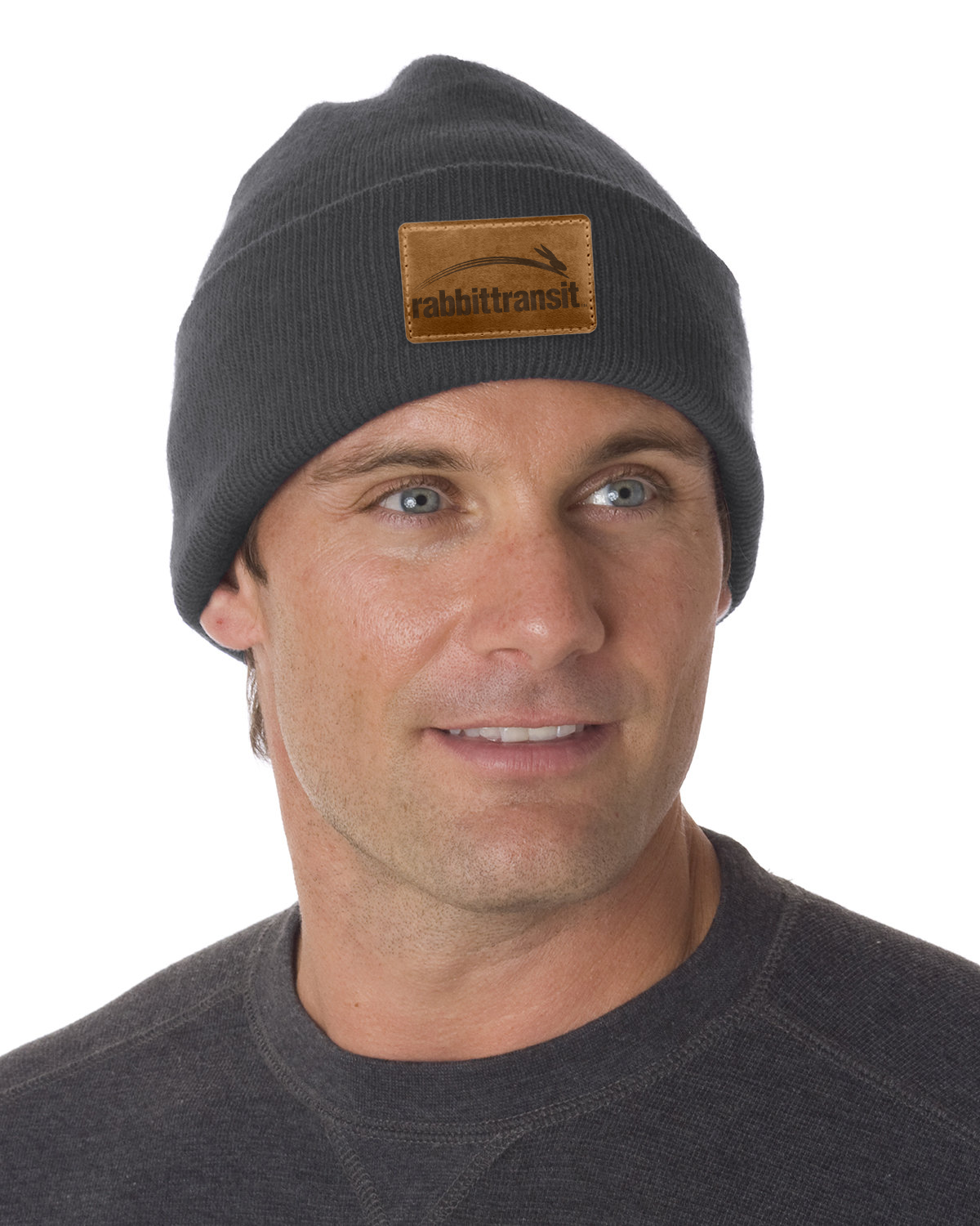 Bayside 100% Acrylic Knit Cuff Beanie With Patch