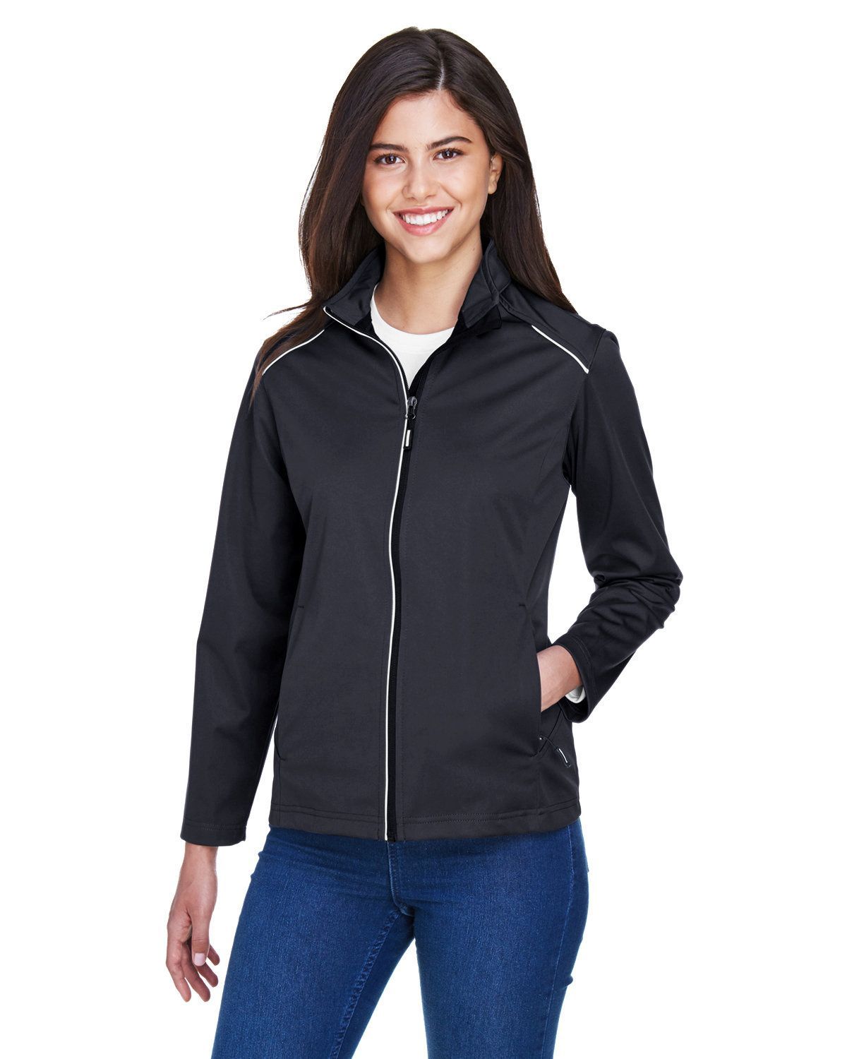CORE365 Ladies' Techno Lite Three-Layer Knit Tech-Shell