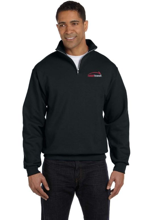 Quarter-Zip Cadet Collar Sweatshirt