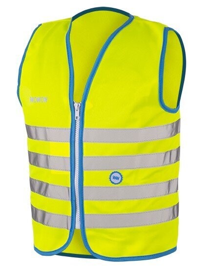 Vest WOWOW kind fun jacket geel