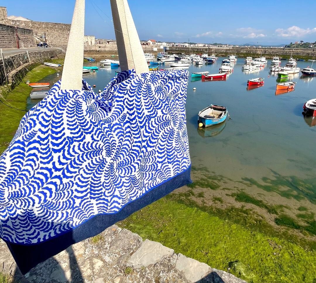 Maxi cabas de plage Les flots bleus