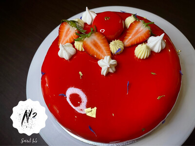 The Strawberries ,Lime and Vanilla Cake?