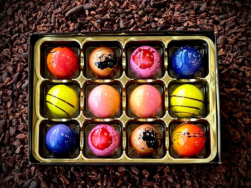 Hand Made Chocolate Bonbons Box