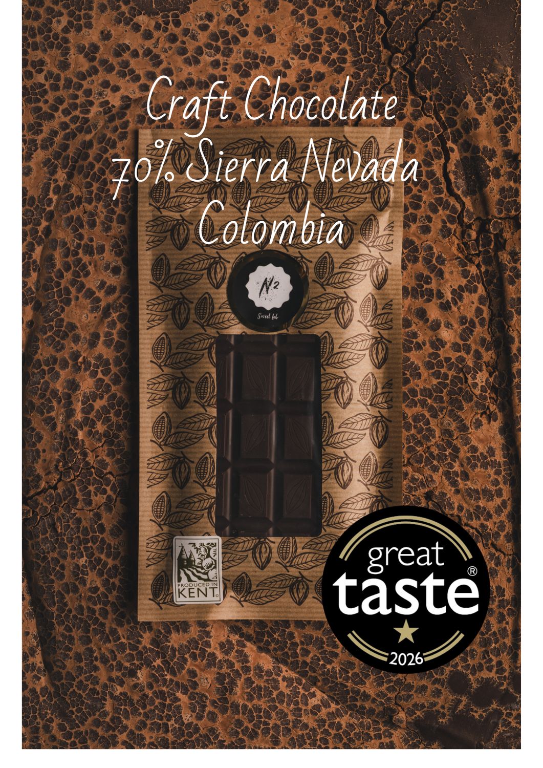 Bean to Bar 70% Sierra Nevada Dark Chocolate-Colombia