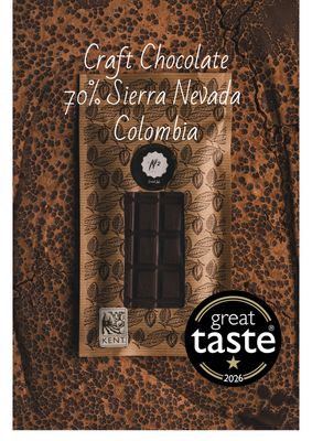Bean to Bar 70% Sierra Nevada Dark Chocolate-Colombia Bean to Bar 70% Sierra Nevada Dark Chocolate-Colombia