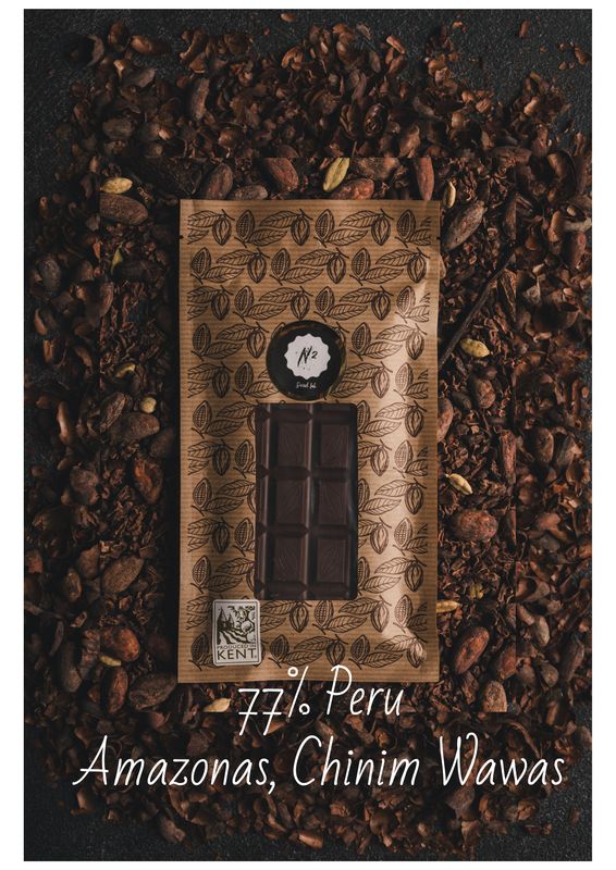 Bean to Bar 77% Peru Dark Chocolate - Amazonas, Chinim Wawas