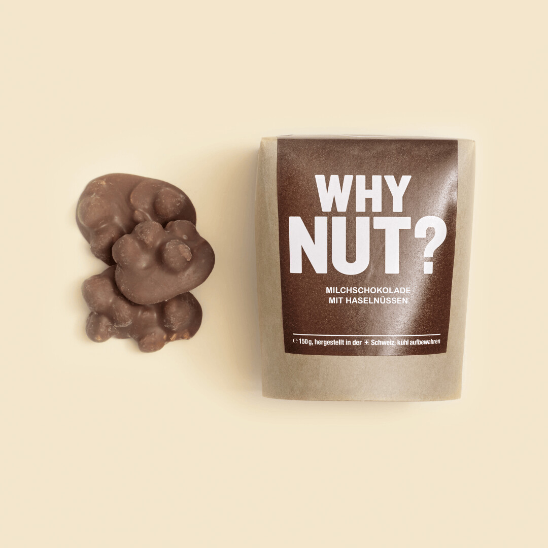 WHY NUT? - Milchschokolade mit Haselnüssen