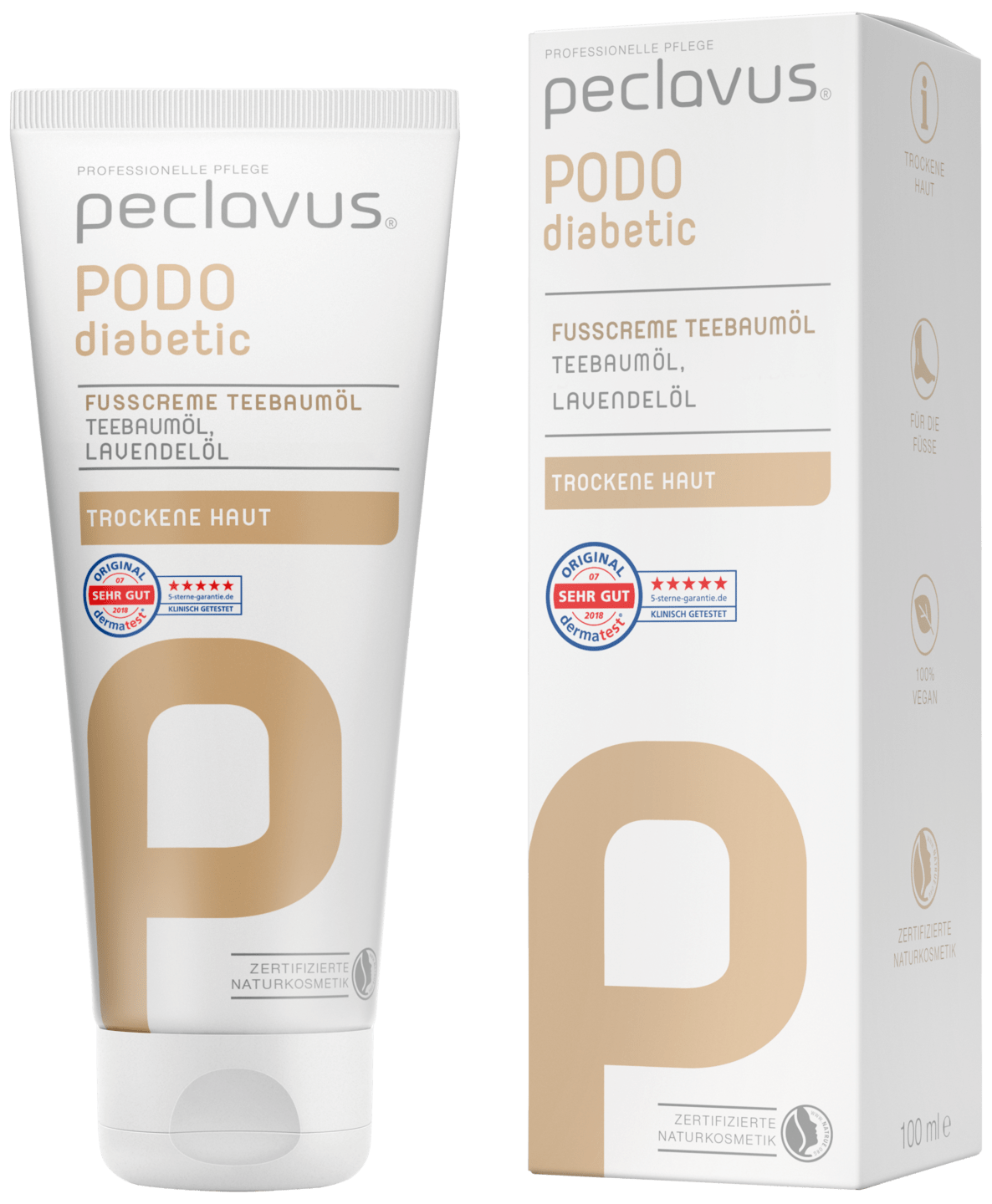 peclavus® Fußcreme Teebaumöl für Diabetes geeignet