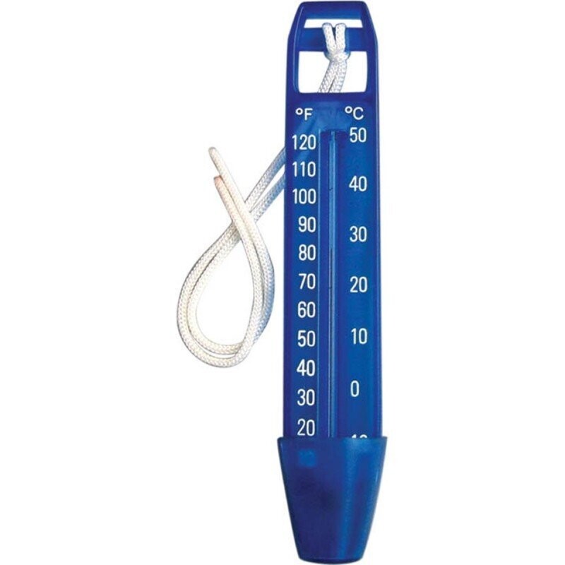 THERMOMÈTRE  BLEU AVEC CORDON
