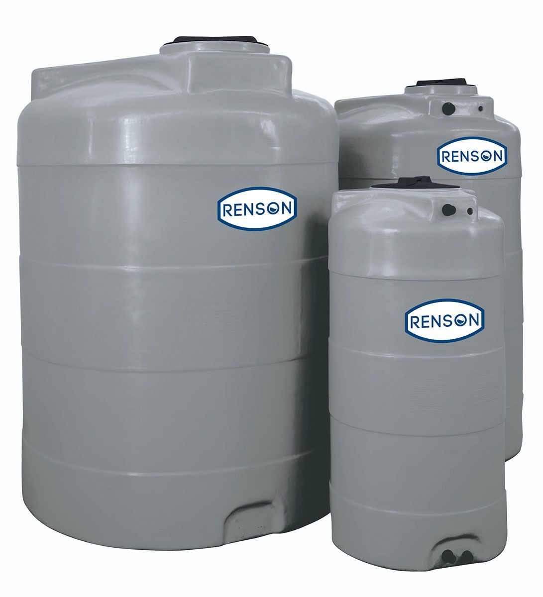 Cuve stockage verticale grise |En PE 13000 L