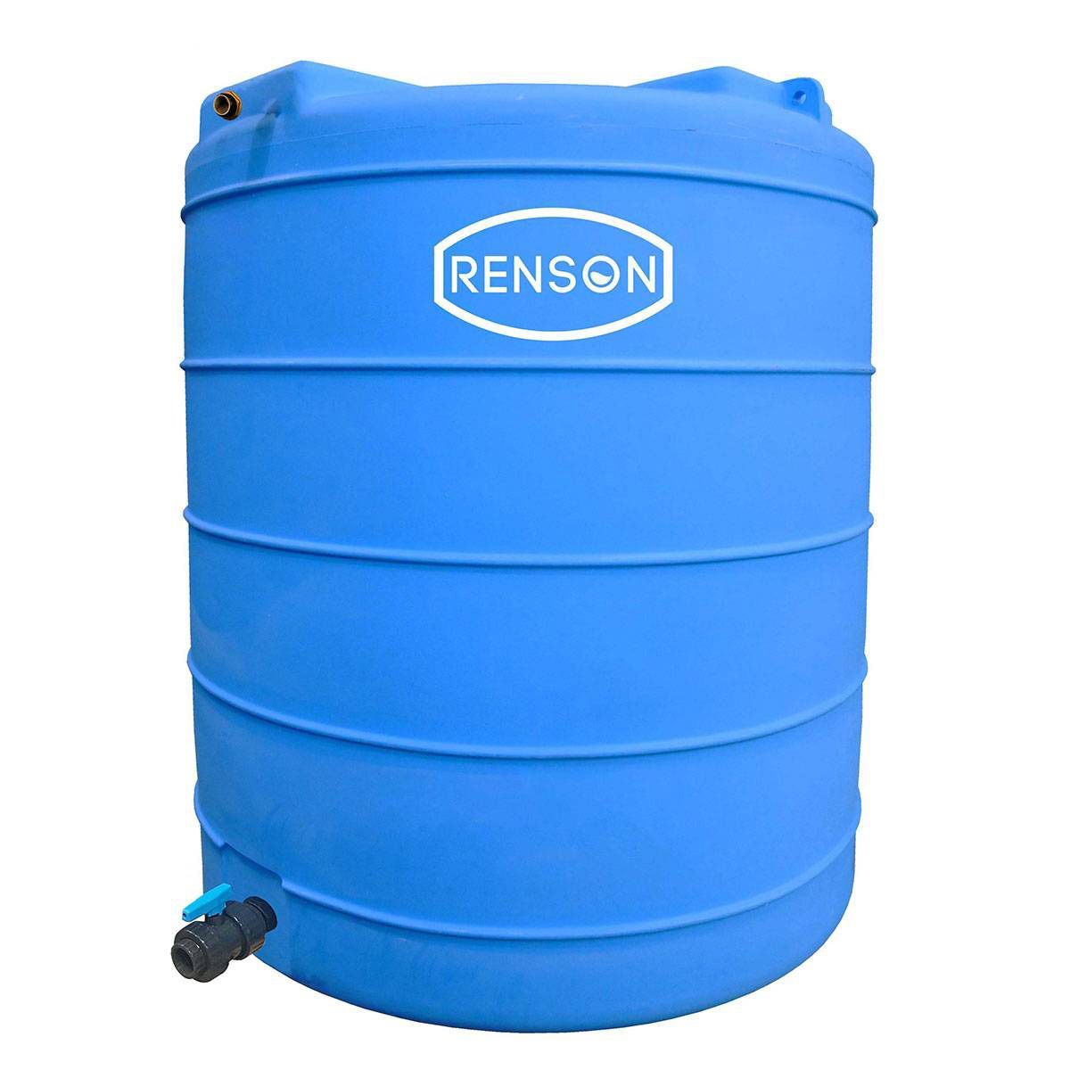 Cuve stockage verticale bleue | En PE 13000 L pré équipée