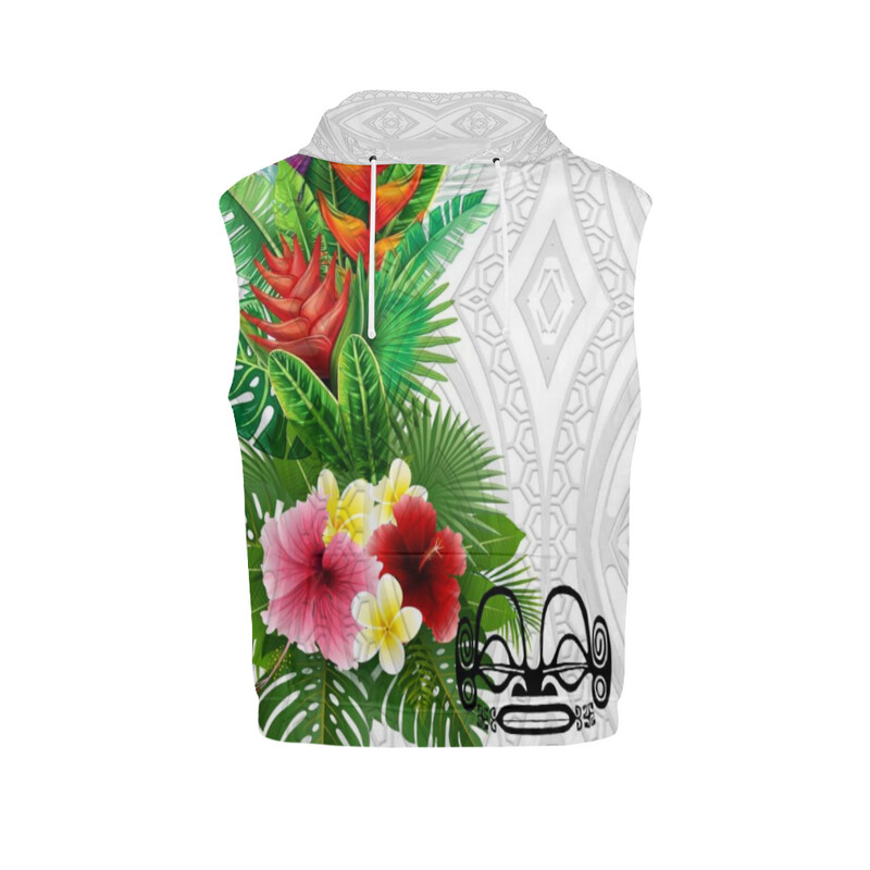 Sweat à capuche sans manches