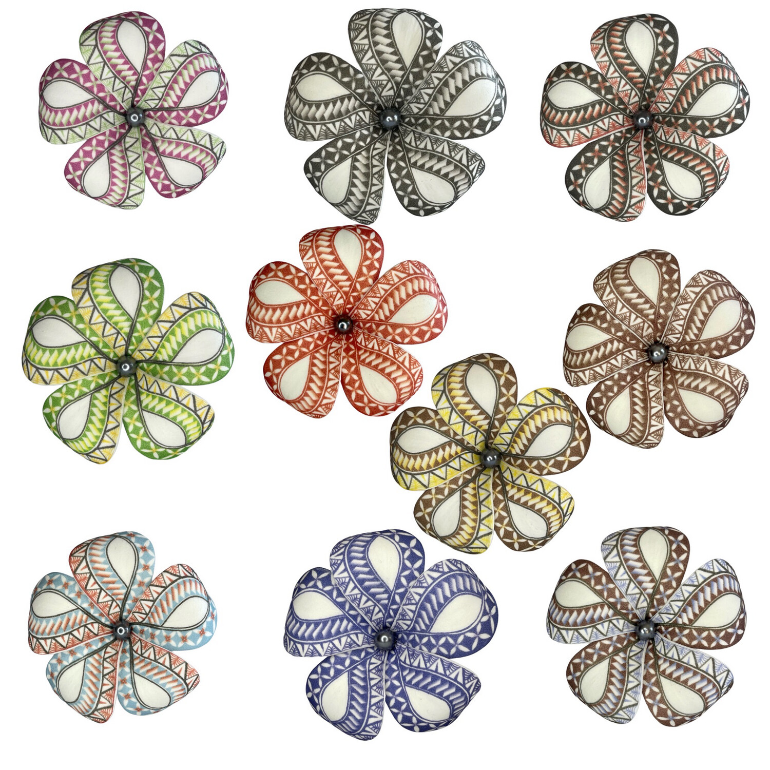 Lot de 10 fleurs